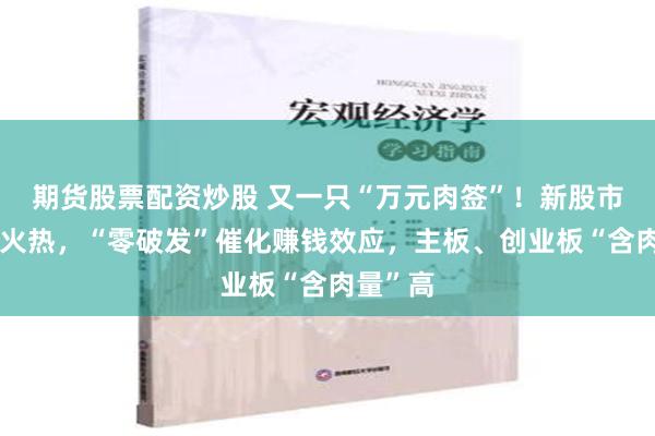 期货股票配资炒股 又一只“万元肉签”！新股市场持续火热，“零破发”催化赚钱效应，主板、创业板“含肉量”高