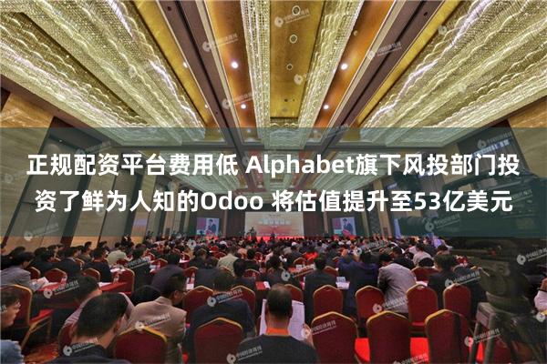 正规配资平台费用低 Alphabet旗下风投部门投资了鲜为人知的Odoo 将估值提升至53亿美元