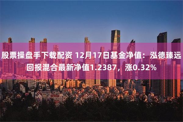 股票操盘手下载配资 12月17日基金净值：泓德臻远回报混合最新净值1.2387，涨0.32%